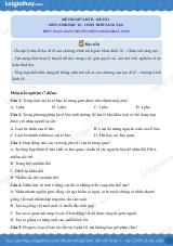 Đề thi giữa kì 2 Sinh 10 Chân trời sáng tạo - Đề số 3